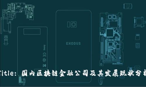 Title: 国内区块链金融公司及其发展现状分析